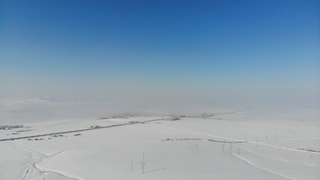 Ağrı Ovası sis altında kaldı