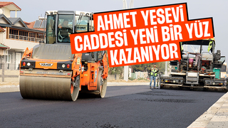 Ahmet Yesevi Caddesi yenileniyor