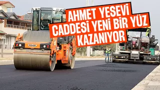 Ahmet Yesevi Caddesi yenileniyor