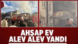 Ahşap ev yandı