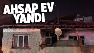 Ahşap ev yangında kullanılamaz hale geldi