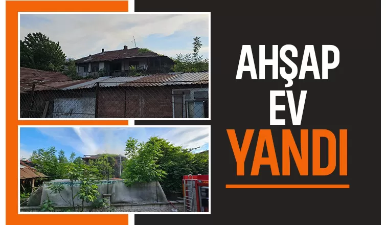 Ahşap evde yangın