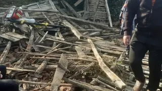Ahşap yapı çöktü: 1 ölü