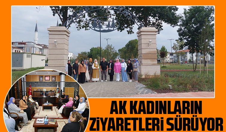 AK Kadınlar şehirde ve ilçelerde yapılan eserleri ziyaretlerine devam ediyor