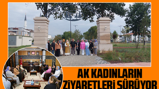 AK Kadınlar şehirde ve ilçelerde yapılan eserleri ziyaretlerine devam ediyor