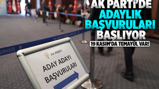 AK PARTİ'de adaylık başvuruları başlıyor