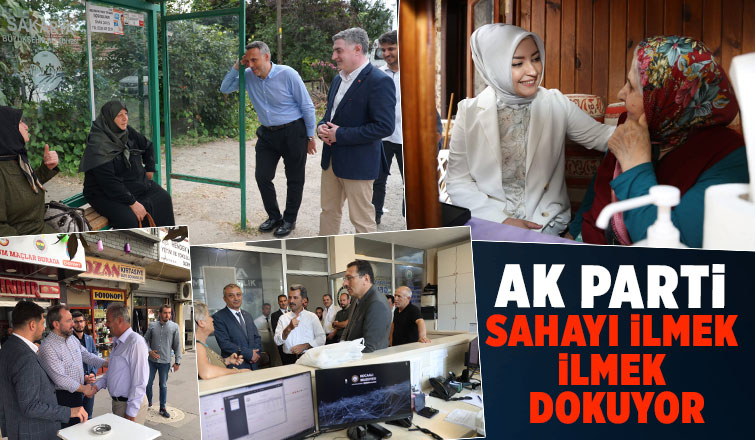 AK Parti heyetine vatandaşlar tarafından yoğun bir ilgi gösterildi