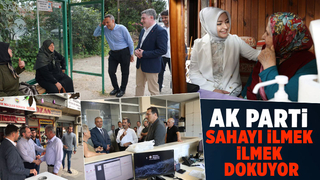 AK Parti heyetine vatandaşlar tarafından yoğun bir ilgi gösterildi