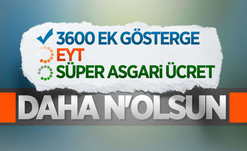 AK Parti'nin gündemindeki 3 çalışma: 3600 ek gösterge, asgari ücret, EYT
