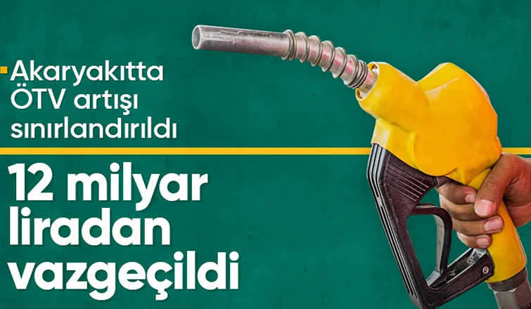 Akaryakıt ürünlerinde ÖTV artışı sınırlandırıldı