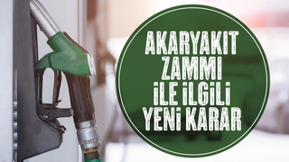 Akaryakıt zammı için yeni gelişme