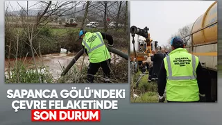 Akaryakıtın aktığı Sapanca Gölü'nde çalışmalar sürüyor