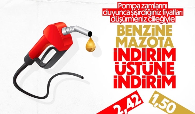 Akaryakıtta çifte indirim