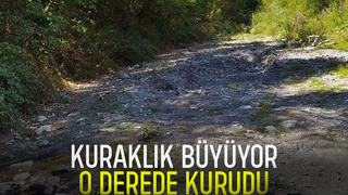 Akçay Deresi kurudu