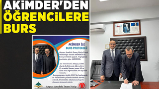 AKİMDER'den Anadolu İmam Hatip Lisesi öğrencilerine burs