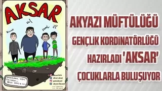 Aksar çocuklarla buluşuyor