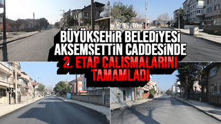 Akşemsettin Caddesi’nde 2. etap tamam