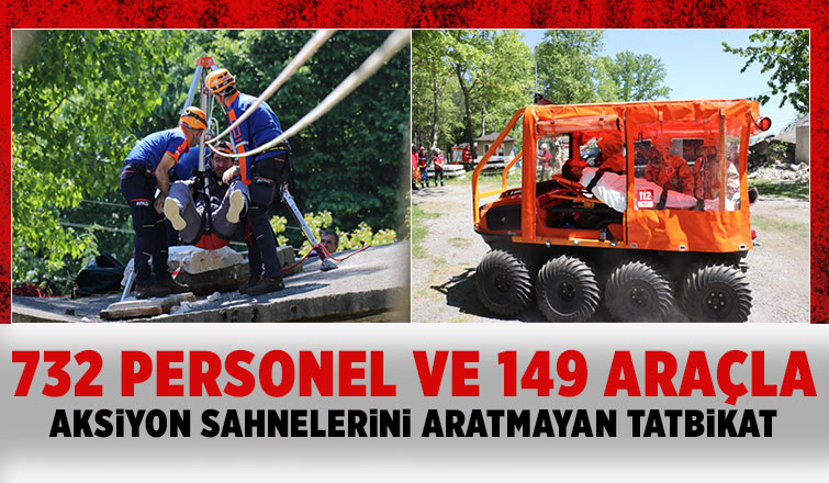 Aksiyon sahnelerini aratmayan tatbikat