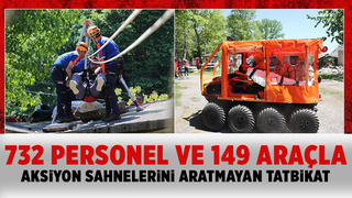 Aksiyon sahnelerini aratmayan tatbikat