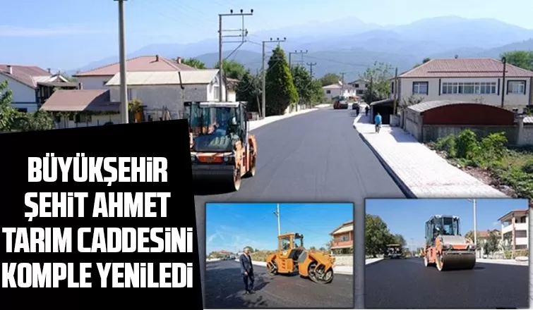 Akyazı Şehit Ahmet Tarım Caddesi’nde asfalt sevinci