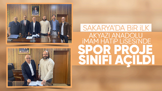 Akyazı Anadolu İmam Hatip Lisesi'nde spor proje sınıfı açıldı