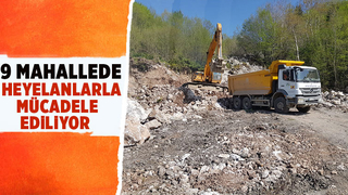 Akyazı Belediyesi heyelanlarla mücadele ediyor