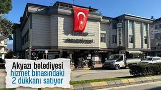Akyazı Belediyesi hizmet binasındaki 2 dükkanı satacak