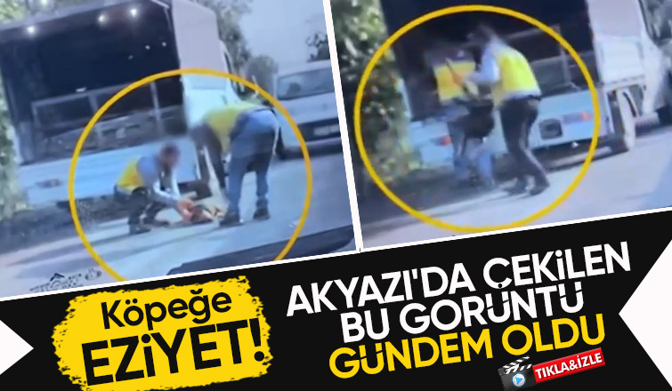 Akyazı bu görüntü ile gündem oldu