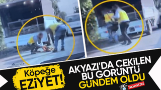 Akyazı bu görüntü ile gündem oldu