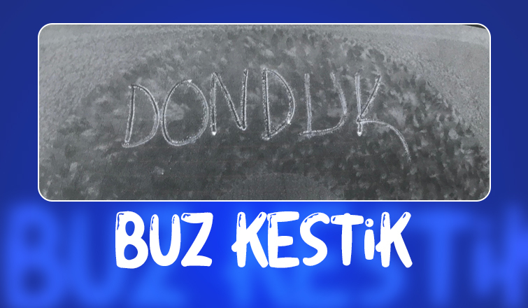 Akyazı buz kesti
