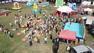 Akyazı çocuk şenliğinde çocuklar doyasıya eğlendi