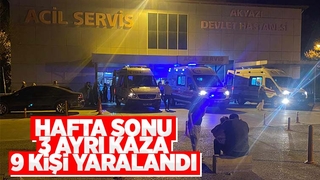 Akyazı'da 3 ayrı kaza: 9 yaralı