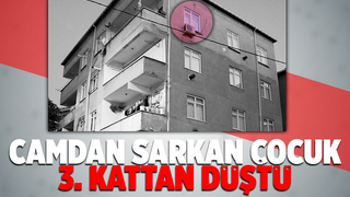 Üçüncü kattan düştü