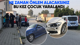Akyazı'da 3 yaşındaki çocuk yaralandı