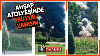 Akyazı'da ahşap atölyesinde yangın