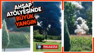 Akyazı'da ahşap atölyesinde yangın