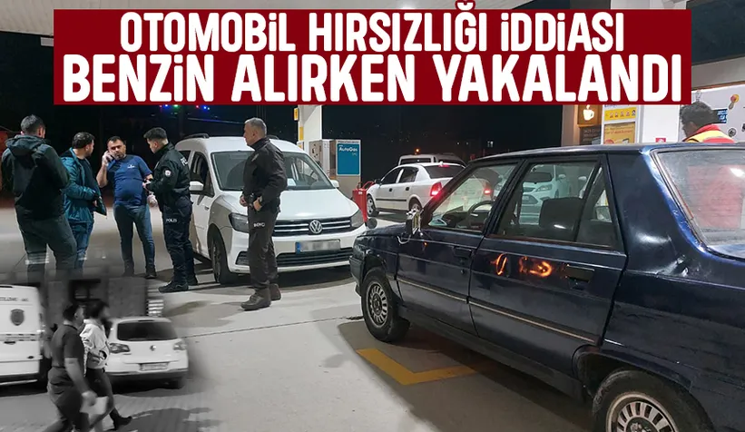 Akyazı'da araç hırsızlığı iddiası; Benzinlikte yakalandı