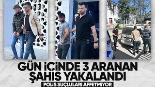 Akyazı'da aranan 3 şahıs  yakalandı.