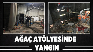 Akyazı'da atölye yangını