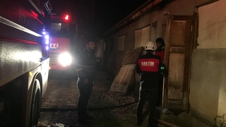 Akyazı'da kaşık atölyesinde yangın