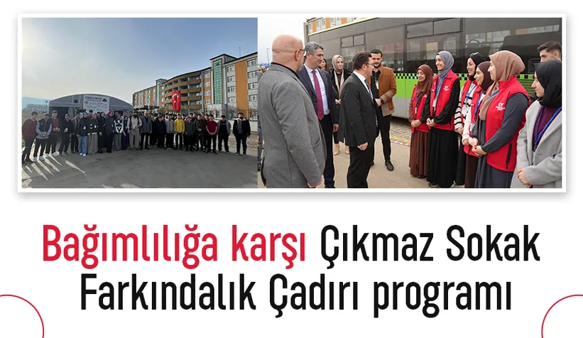 Akyazı'da bağımlılığa karşı Çıkmaz Sokak Farkındalık Çadırı programı
