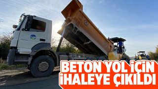 Akyazı'da beton yol yapımı için ihaleye çıkıldı