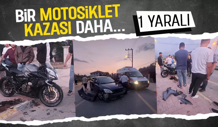 Akyazı da bir motosiklet kazası daha