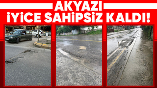 Akyazı'da cadde ve sokaklar bakımsızlıktan dökülüyor