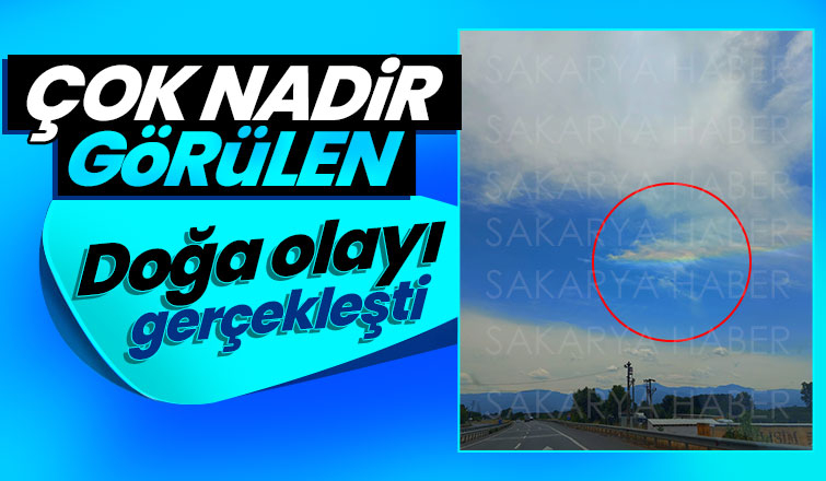 Akyazı'da çok nadir görülen doğa olayı gerçekleşti