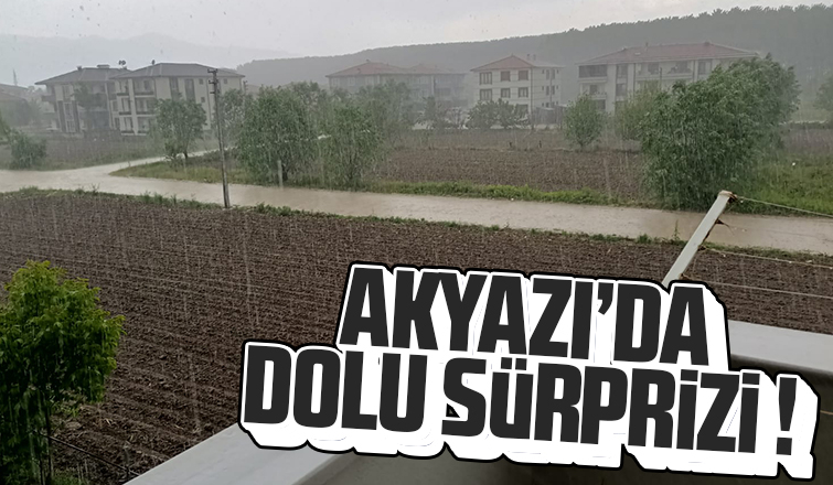 Akyazı'da dolu sürprizi!