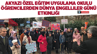 Akyazı'da Dünya Engelliler Günü etkinliği