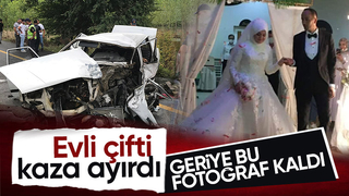 Akyazı da evli çifti kaza ayırdı