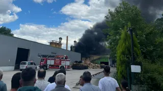 Akyazı'da fabrika yangını