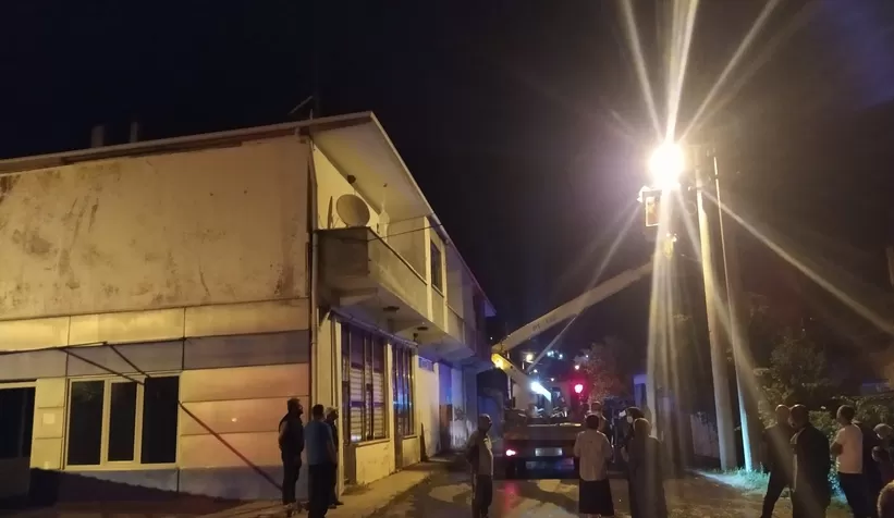 Akyazı'da fabrikada yangın